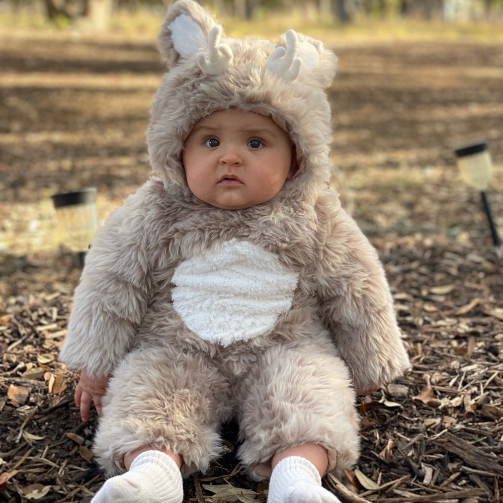 PB deer woodland baby costume